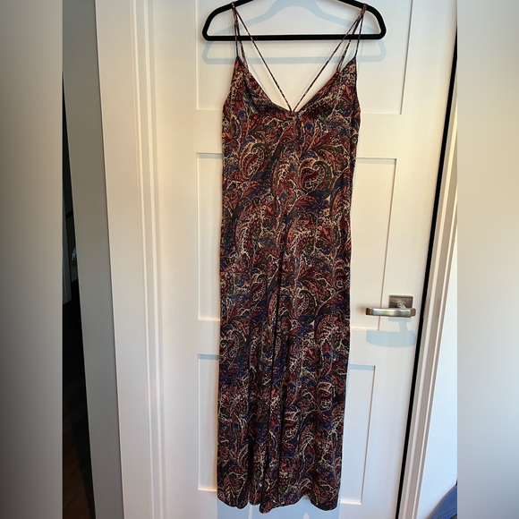 Zara Satin Paisley Romper - Picture 2 of 2